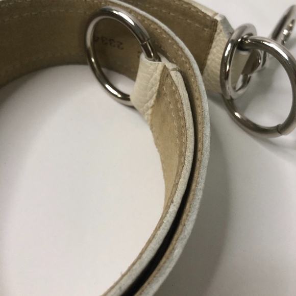 Miu Miu Off White Leather Belt Size 90/36 main image 12
